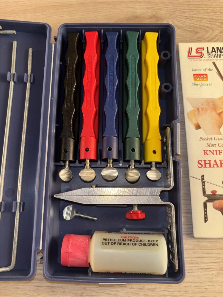 Lansky Knife Sharpener LKCLX – Deluxe 5-Stone Precision System