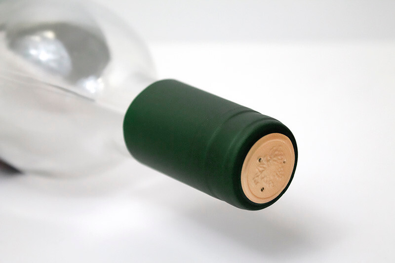 METALLIC SOLID GREEN PVC SHRINK CAPSULES 30 Pack
