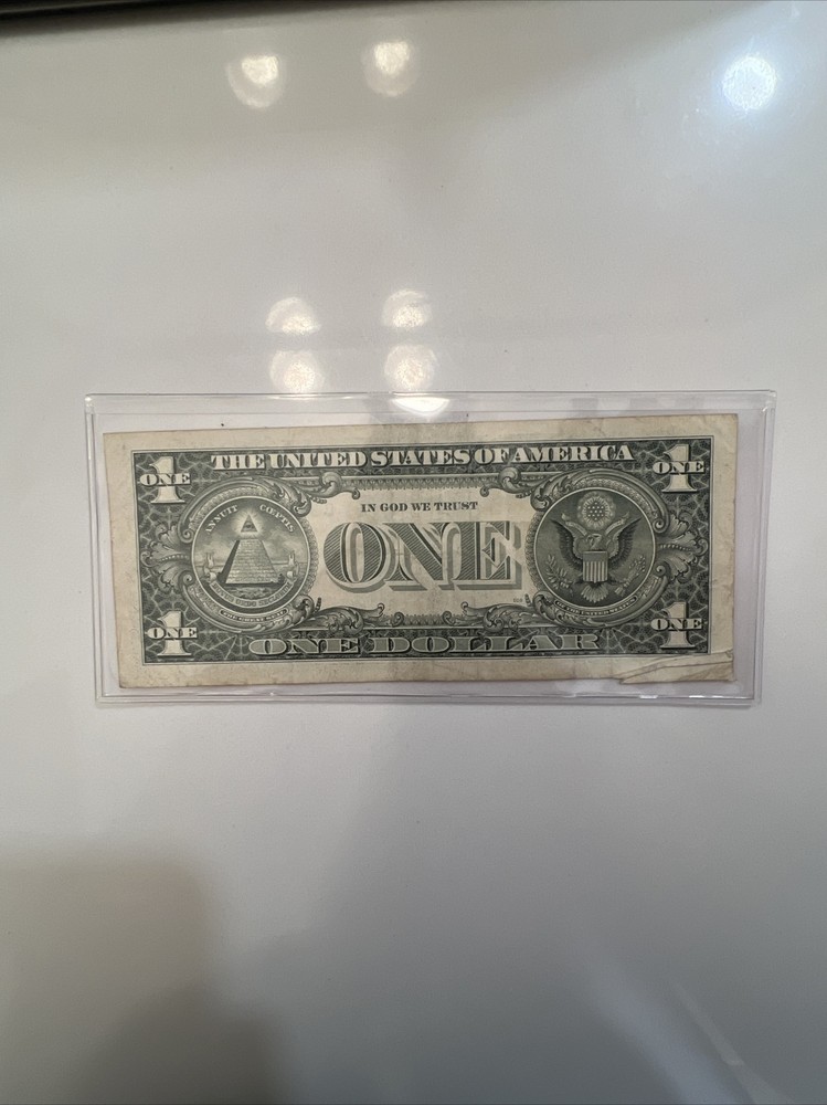 1995 $1 Gutter Fold/Paper Jam Error Circulated