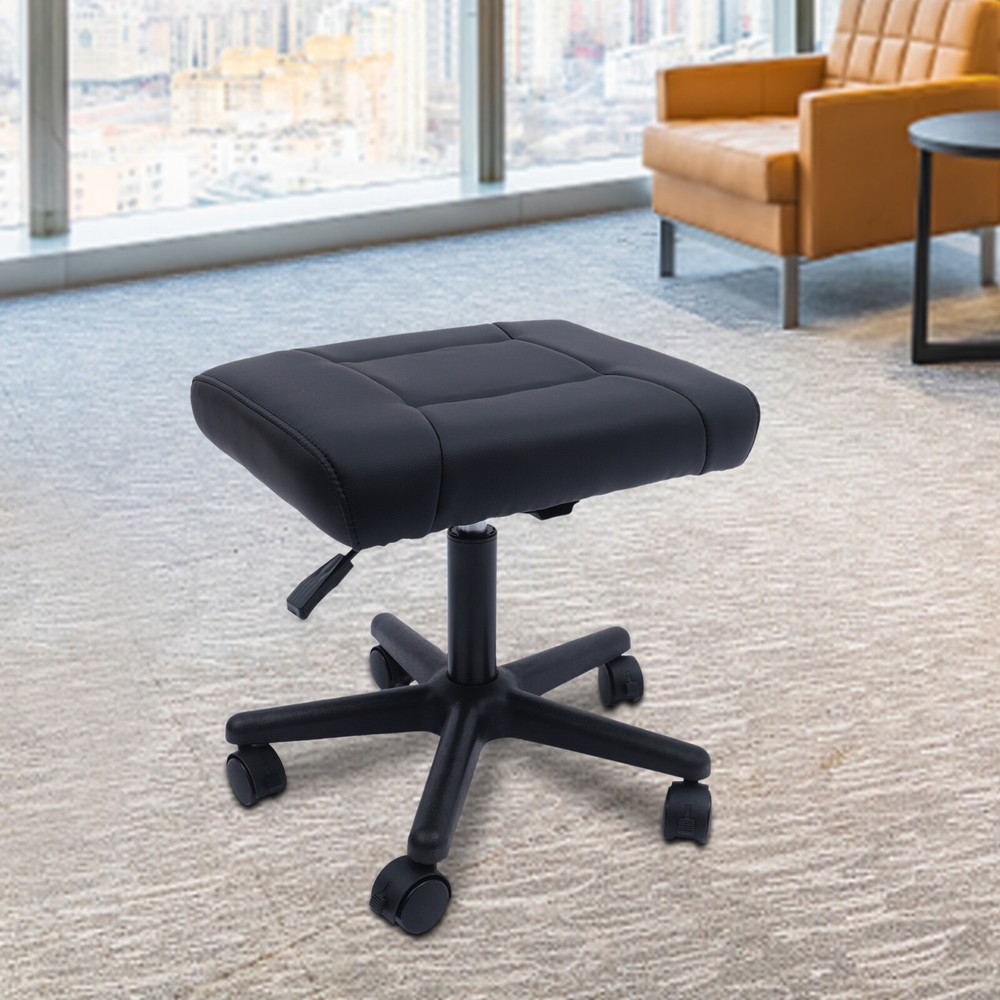 Adjustable Rolling Footrest with Wheels for Comfort and Posture Support