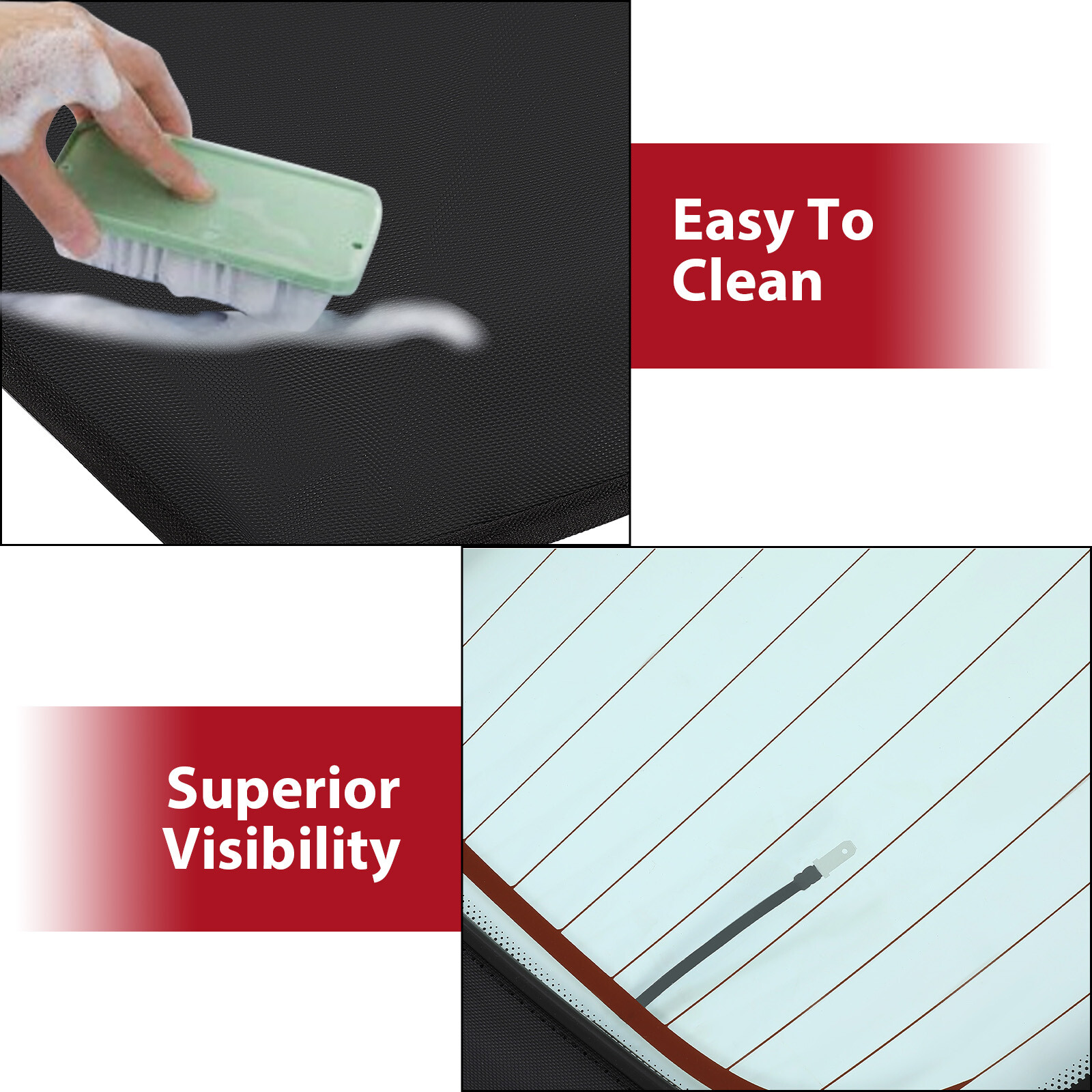 Black Convertible Soft Top Heated Glass Window For Volkswagen Beetle 2003-2010