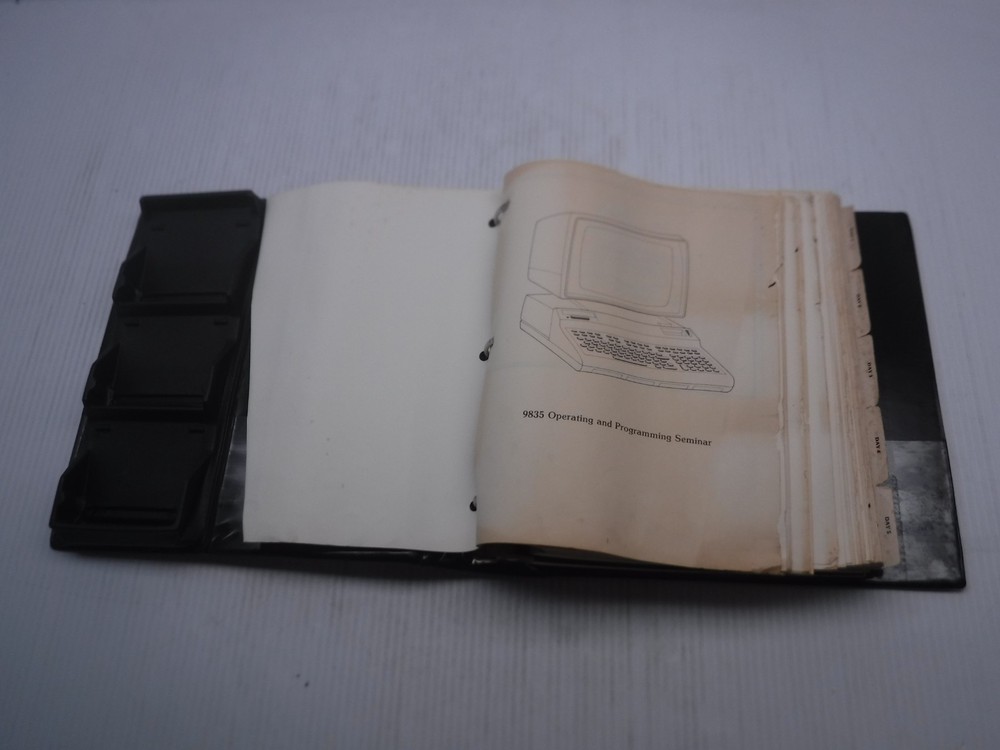 Hewlett Packard Software 9835 Operating And Programming Seminar Manual 9282-0700