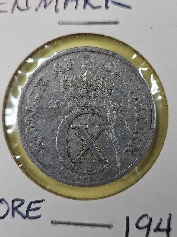 COINS - DENMARK - 5 ORE 1941