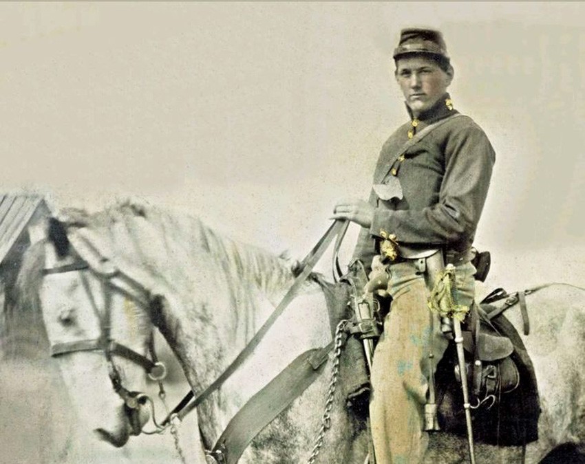 CIVIL WAR U.S. CARBINE SOCKET FROM BANNERMAN ISLAND - MARKED