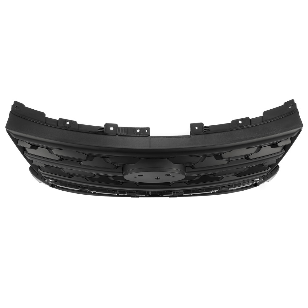 For Ford Explorer 2018-2019 Black Front Bumper Upper Grille Black ABS Painted