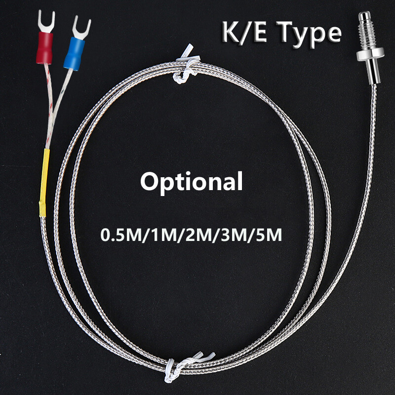 K E Type 0.5M-5M 0-500℃ Thermocouple High Temperature Controller Sensor Probe