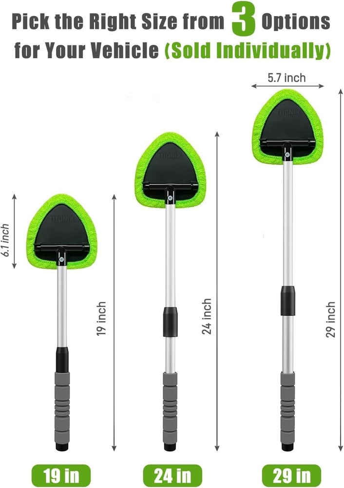 29-inch Windshield Cleaner Tool – Car Interior Window Cleaning Kit