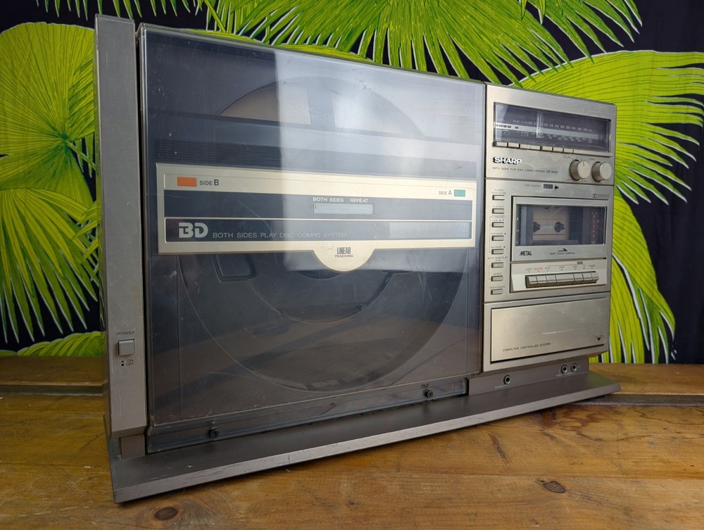 Sharp VZ-3000 Compo System Vintage Retro 1980s Turntable