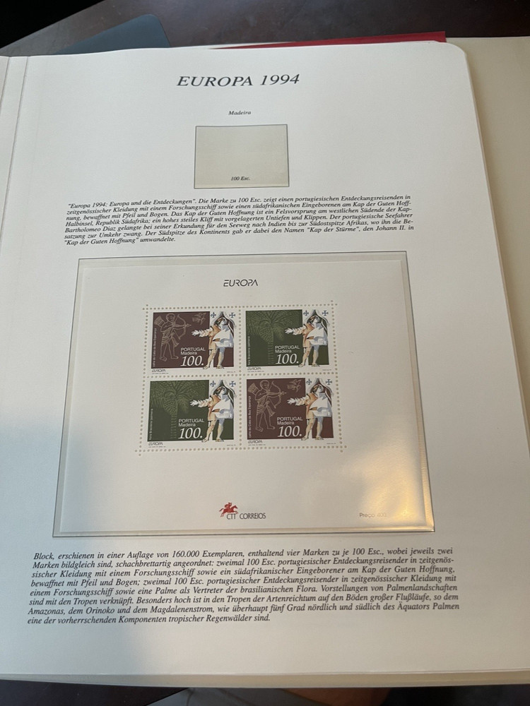 Stamp Album Europa Briefmarken Hingeless 93-95 Sieger-Verlag w/ stamps + sheets