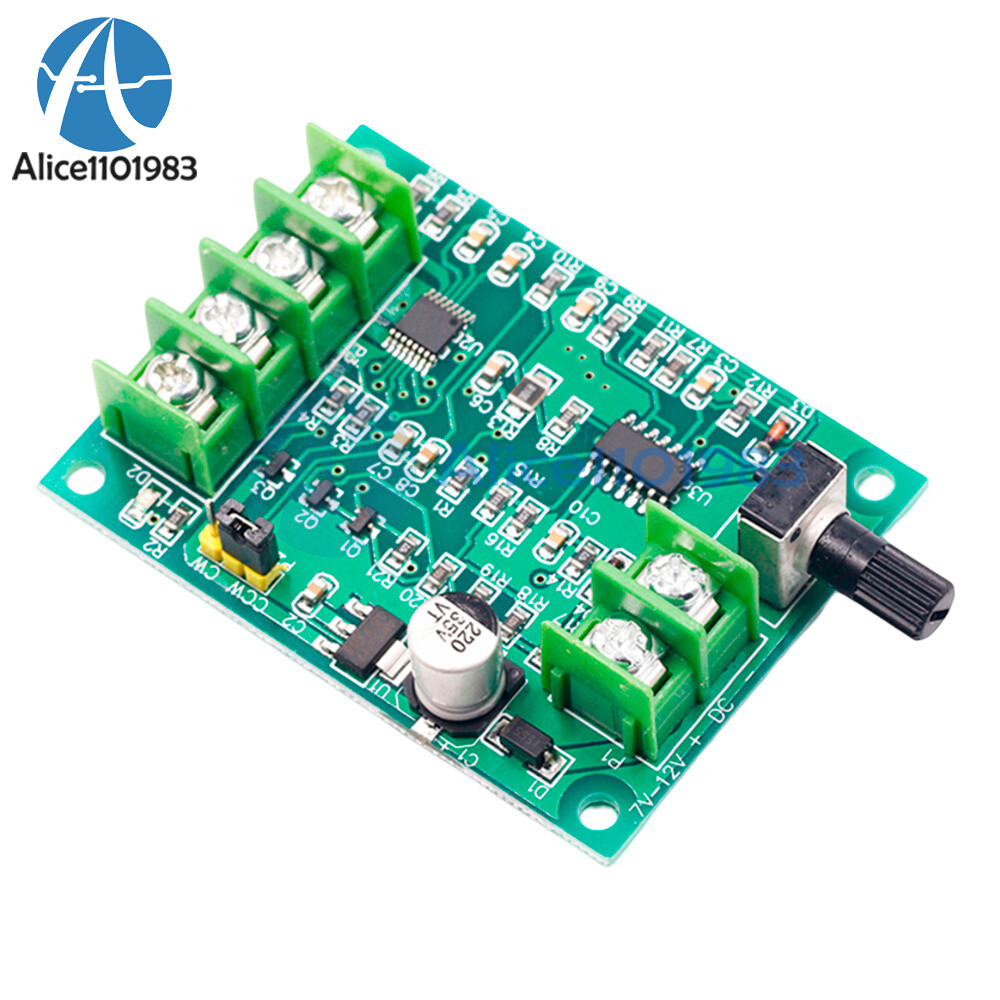 DC7-12V Brushless DC Motor Driver Controller Board W/ Voltage Current Protection