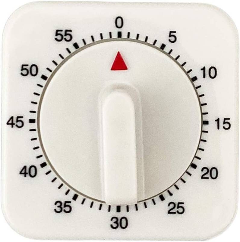 3 Pack Wind Up Mechanical Kitchen Timers 60 Minutes Visual Countdown Timer