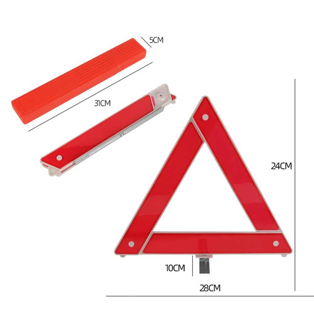 Emergency Warning Triangle Triangle Symbol Folded Stop Sign Reflector Strip
