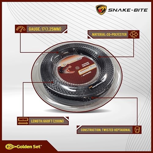 Snake-Bite Polyester Tennis String
