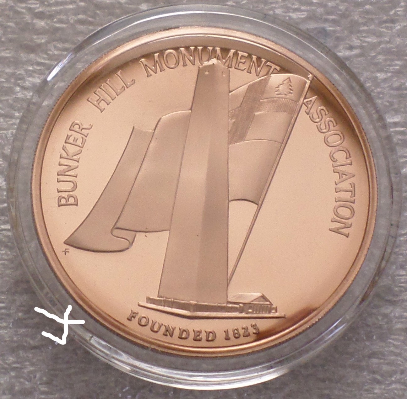 American Revolution Battle of Bunker Hill in Charlestown MA Vintage Bronze Medal