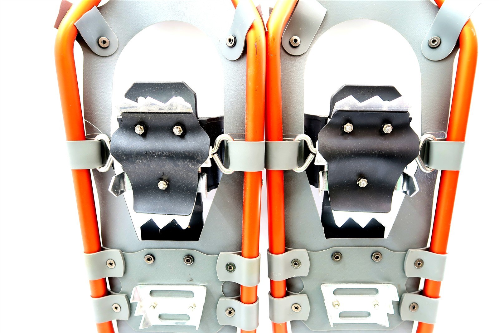 LL BEAN WINTER WALKER 26 Snowshoes Orange and Gray ~ Nice Condition