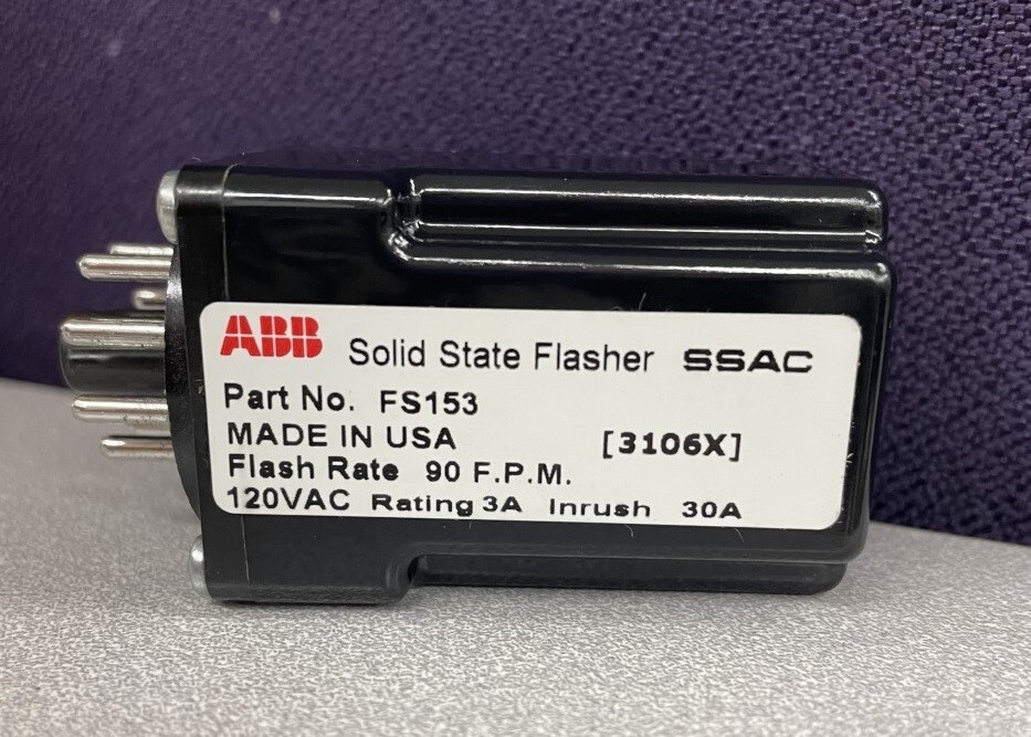 SSAC FS153 Solid State Flasher 3A / 120VAC, 90 FPM (3106X)