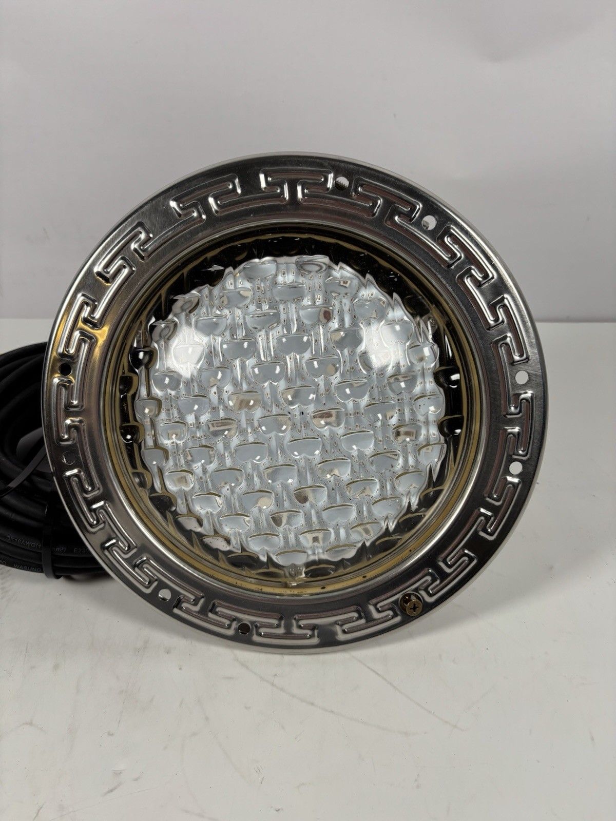 10 Inch LED Multicolor Inground Pool Light – Stainless Steel Housing, 50ft Cord