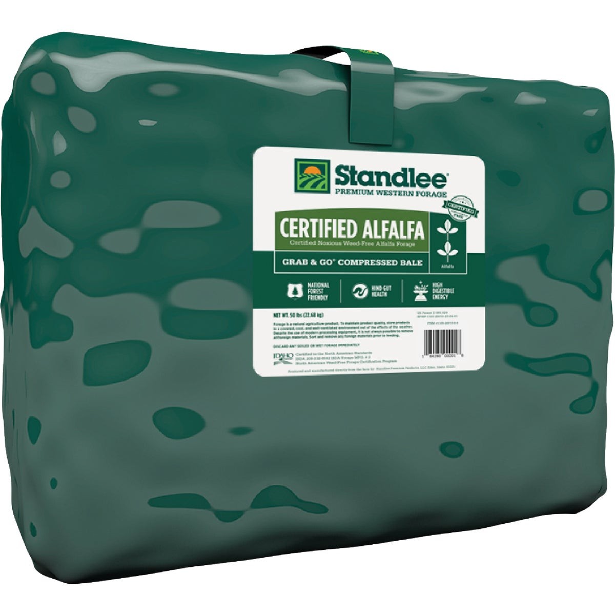 Standlee Premium Western Forage 50 Lb. Certified Alfalfa Grab & Go Compressed