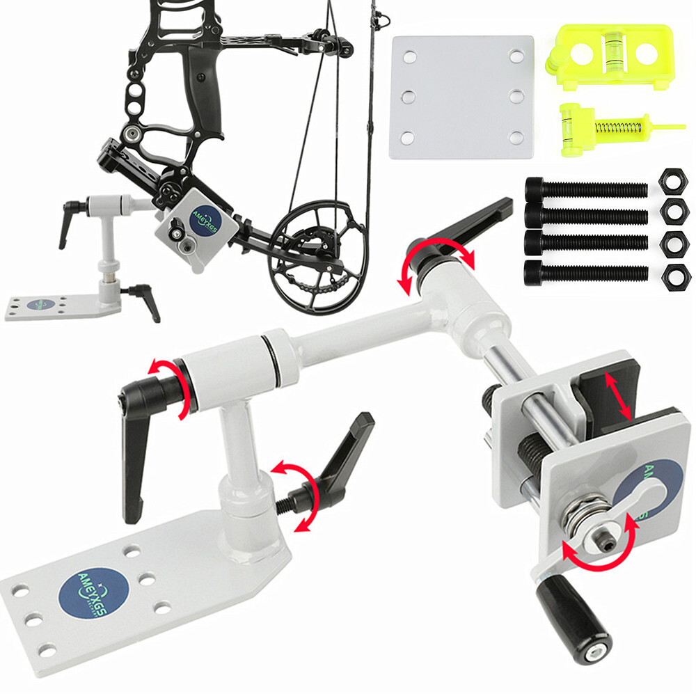 CompoundBow Vise 360° Adjustable Recurve Bow Level Set Archery Tool Professional