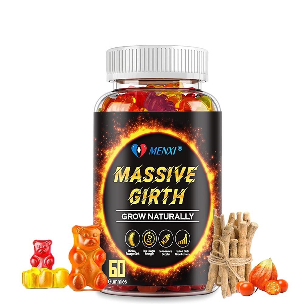 Massive Girth Gummies, Grow Naturally Thicker Bigger Male Enhancing Supplement