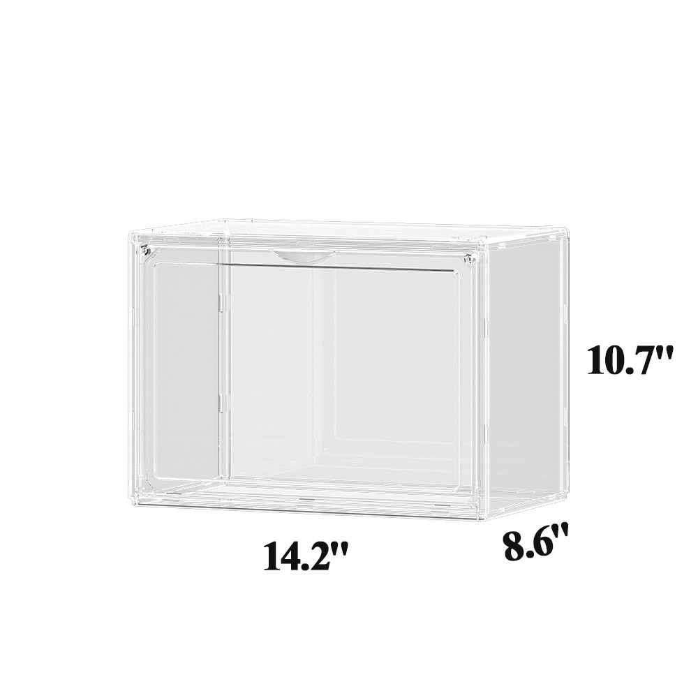 Clear Acrylic Display Case X Large-Clear Large Stackable Storage 1 Pack ╏
