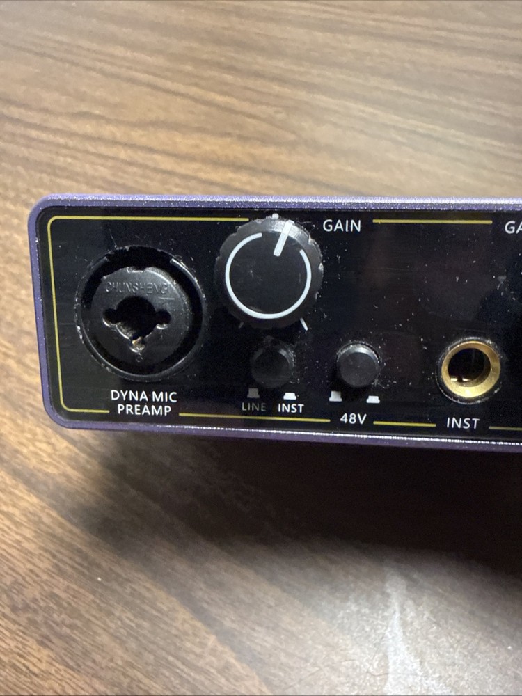 Ueteto Like Focusrite 2i2 Purple 2-Channel USB Audio Interface