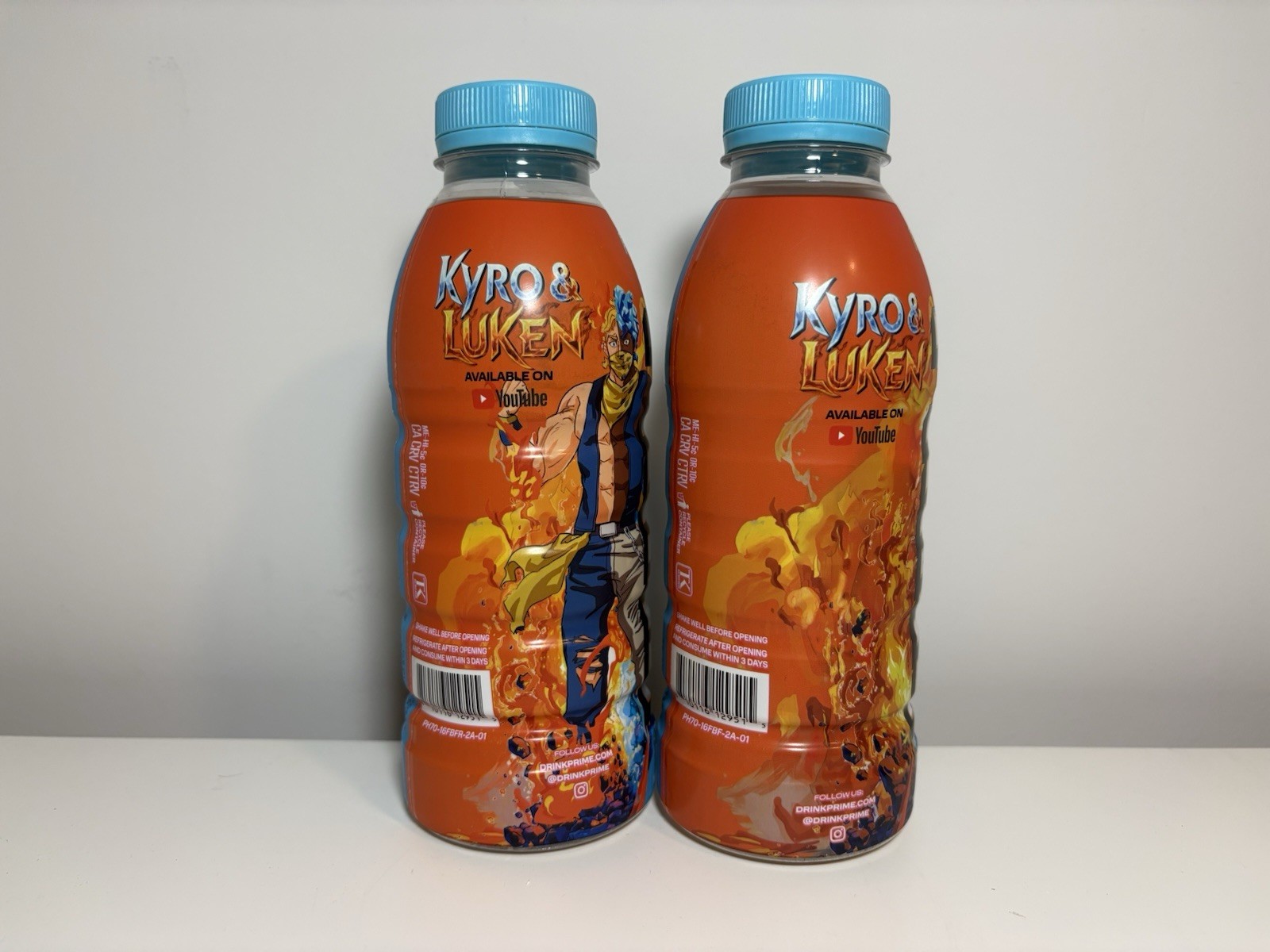 Sealed Prime Hydration Frostbite Fusion 2 Pack Lot Kyro Luken RARE Bottle Drinks