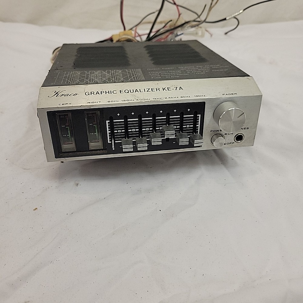 Kraco KE-7A Graphic Equalizer Car Audio Untested As Is
