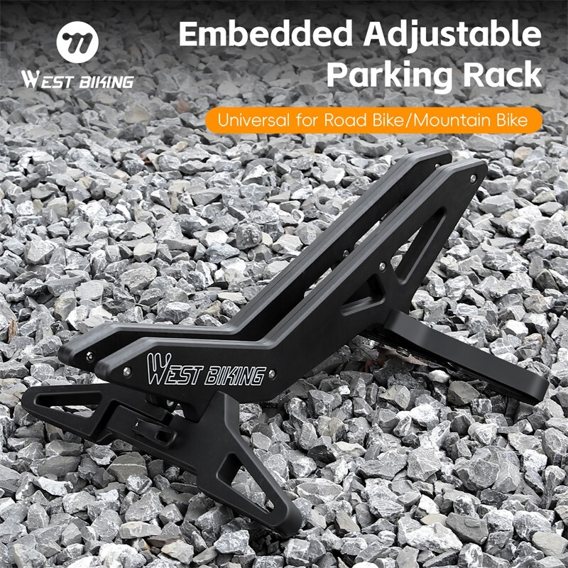 Adjustable Bicycle Stand Rack ABS MTB Road Bike Indoor Floor Parking Stand Black