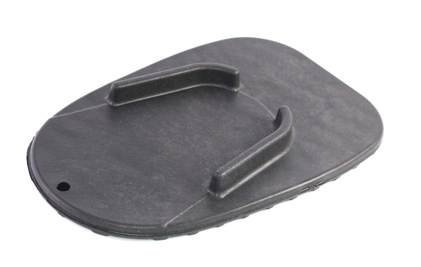 Motorcycle Kickstand Pad Plate Biker's Kick Stand Black Harley Honda Plastic