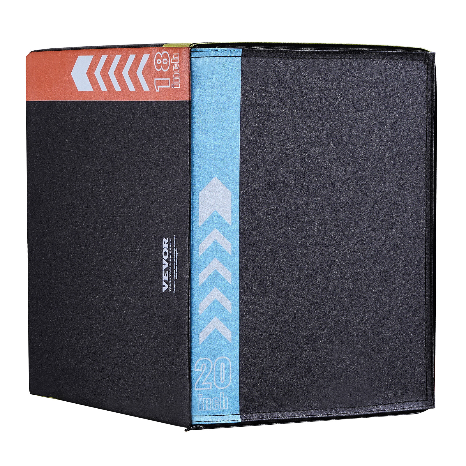 VEVOR 20/18/16 Inch 3 in 1 Plyometric Jump Box Fitness Exercise Plyo Box Cotton