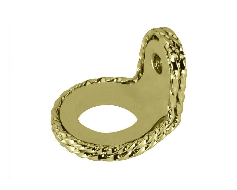 SPRING FORK TWISTED RING 1 INCH 90 DEGREES GOLD
