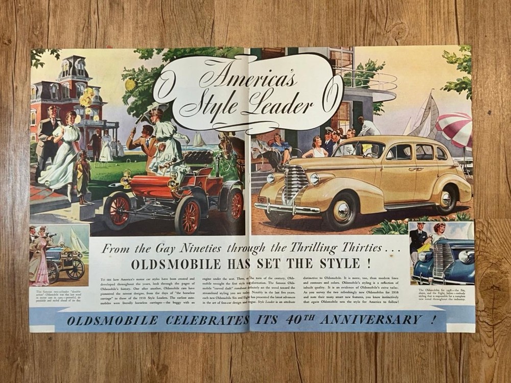 Magazine Ad* - 1938 - Oldsmobile - (two-pages) - (#2)