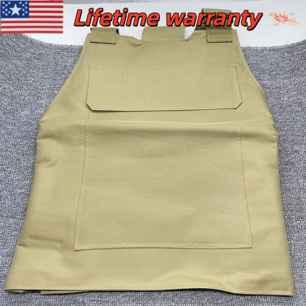 Body Bulletproof Vest Front Back Plates Armor Tactical Jacket Guard Security Kit