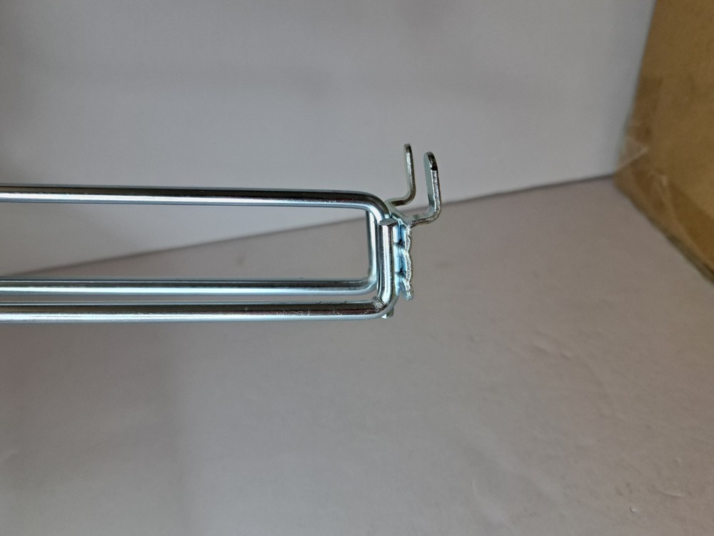 (50 Pk) Peg Hook Scanner With Loop Hanger 8" Galvanized For Peg Board & Slatwall