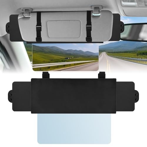 Sun Visor Extender for Car with 2 Side Sunshade, Visor Extender Attachment