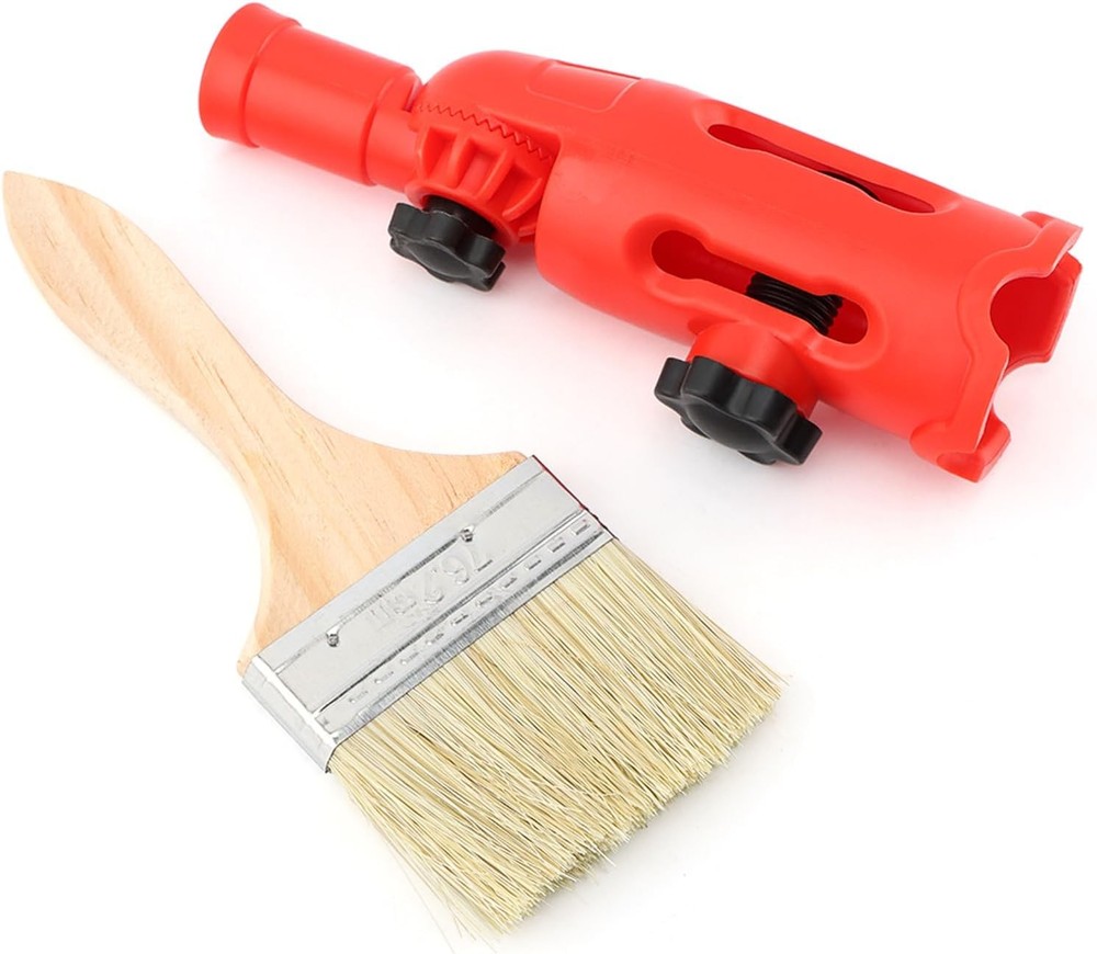 Multi Angle Paint Brush Extender with Brush, Roller Adapter for High Walls