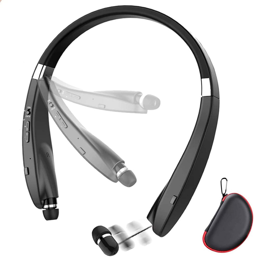 Foldable Bluetooth Headset, Beartwo Lightweight Retractable Bluetooth Headphones