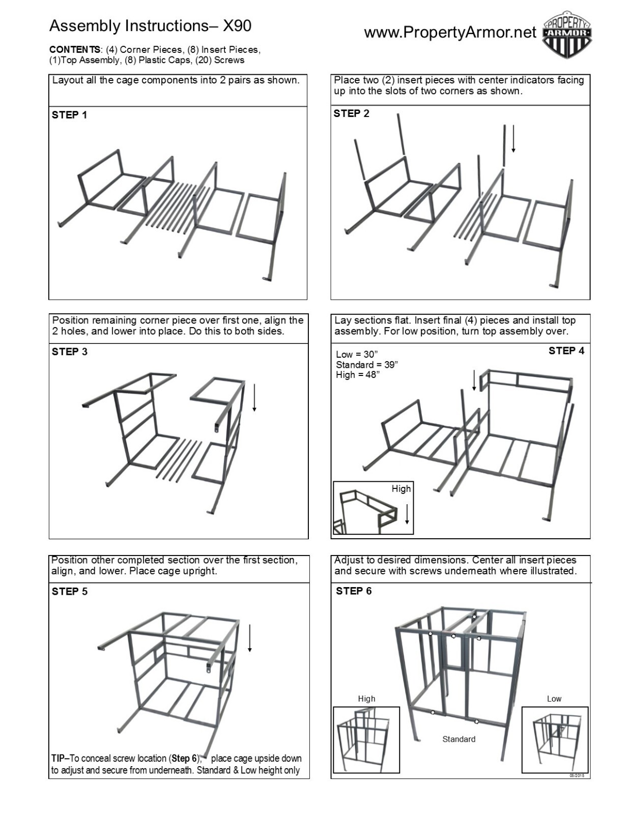 Adjustable Air Conditioner Security Cage - Since 2003