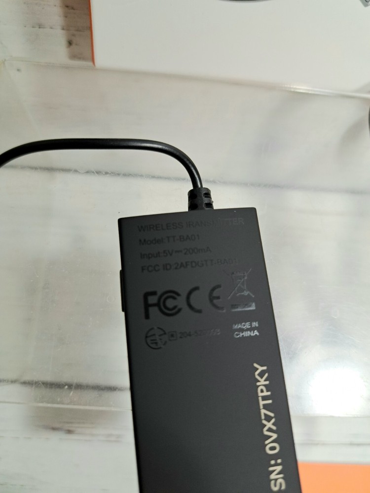 Portable Bluetooth Transmitter for TV Wireless Audio Adapter Connected to 3.5m