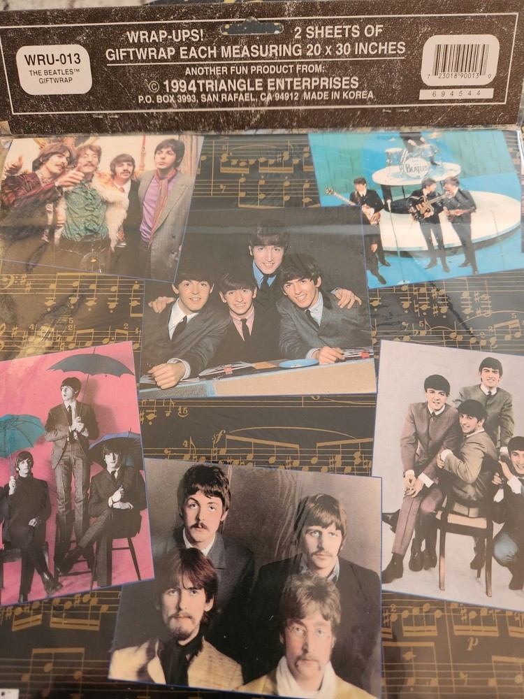 1994 Wrap- Ups, 2 Sheets, 20" X 30" Each, Year 1994