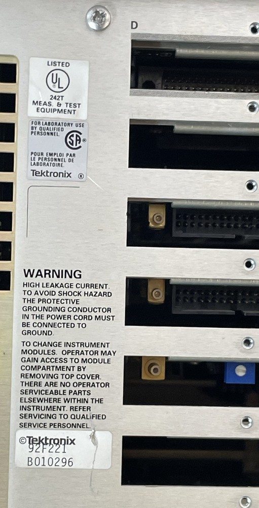 Tektronix DAS 9200 Series Digital Analysis System Mainframe