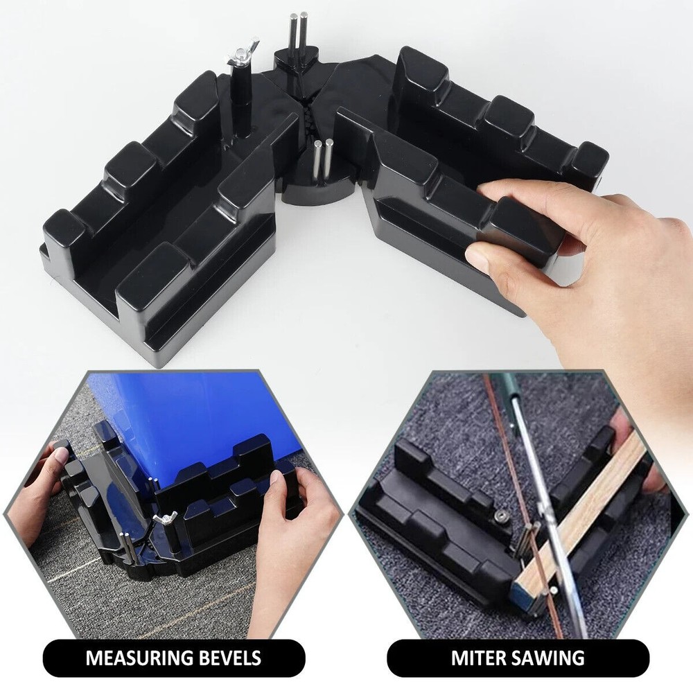 2 In 1 Mitre Measuring Cutting Tool Precise Miter Saw Protractor Bevels Cutting