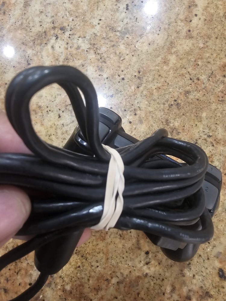 Sony PS2 BLACK Wired Controller OEM DualShock PlayStation 2 AUTHENTIC Read