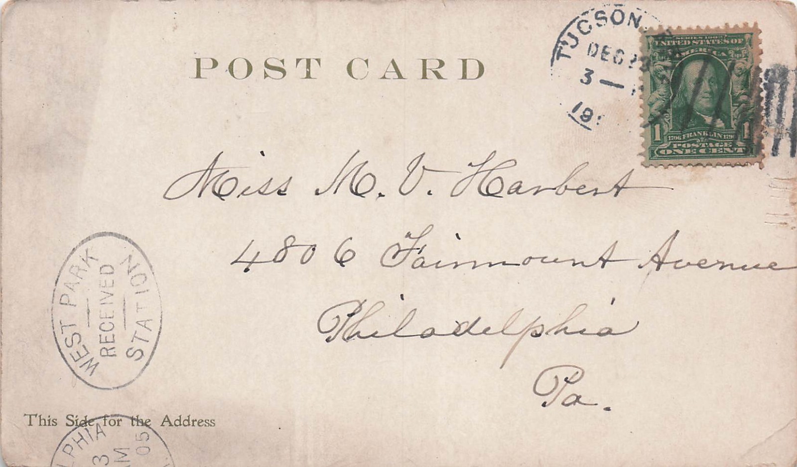 Tucson Arizona San Xavier Mission Vtg Postcard I39