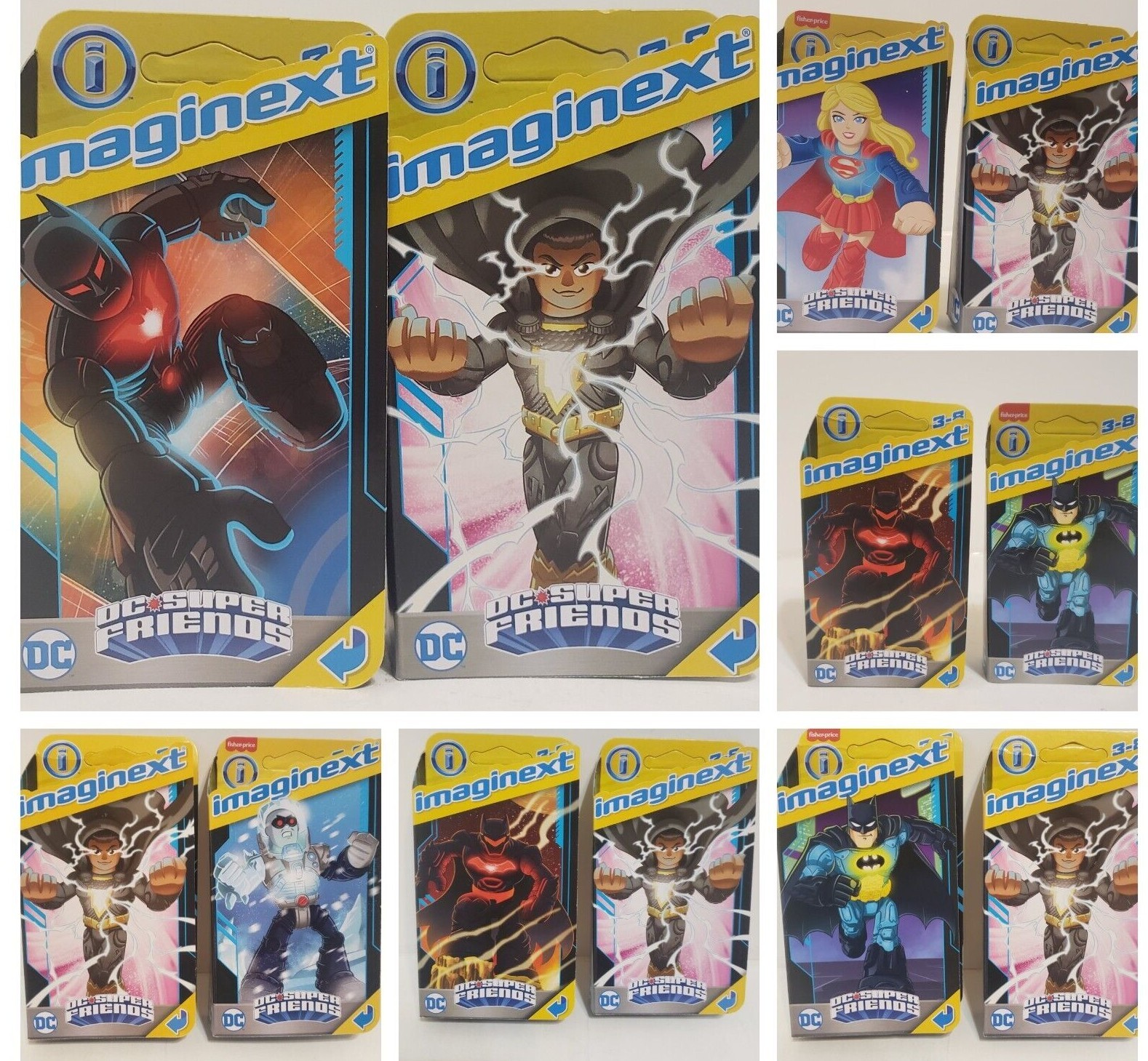 Imaginext DC Super Friends 2 pack Figure Black Adam/Mr Freeze & more New U PICK