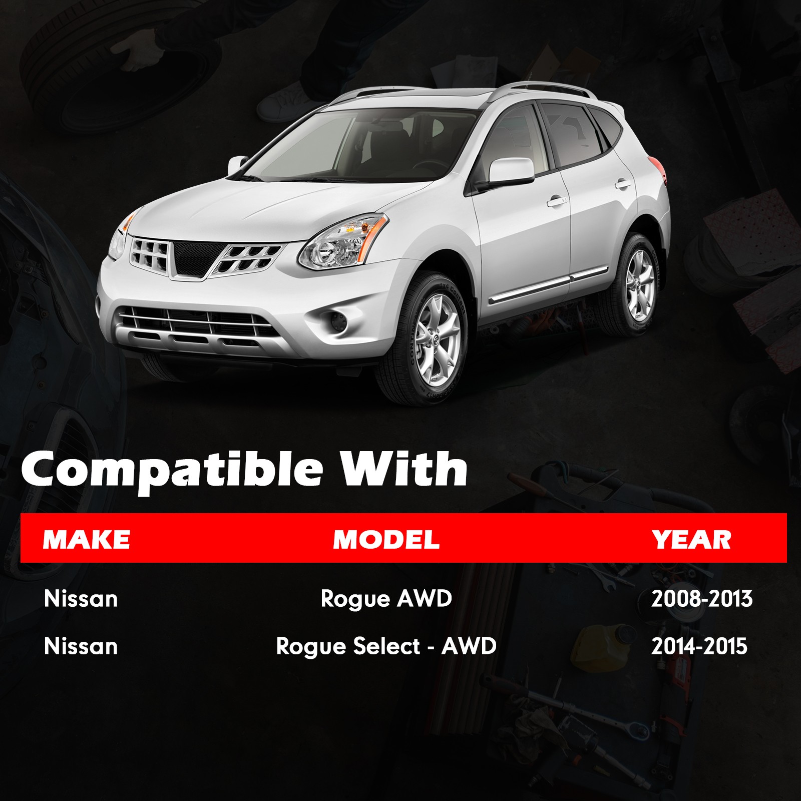 Front Left Right CV Axles AWD For Nissan Rogue 2008-2013 Rogue Select 2014 2015