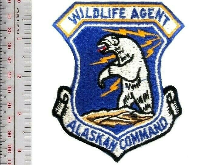 US Air Force USAF Alaska Air Force Alaskan Command Wildlife Agent NO TARIFF