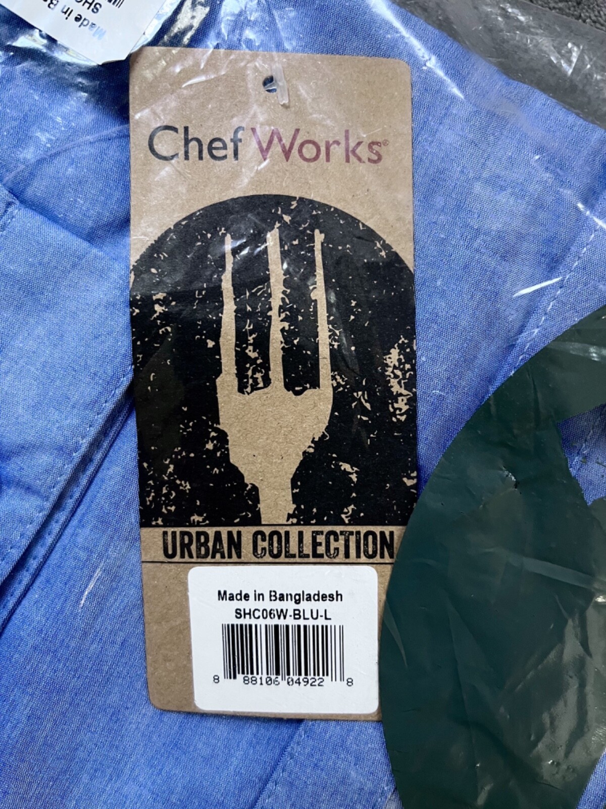 Chef Works Urban Collection, Size Large, Long Sleeve Chef Shirt, NIP x 2.