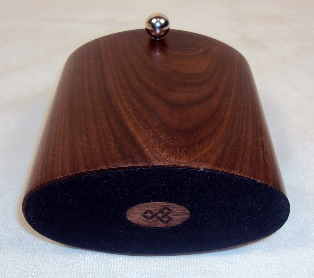 Solid Walnut Pencil Cup w/Magnetic Note Holder ~ Woodessen Executive Style